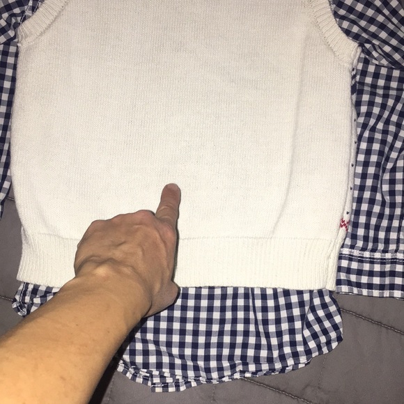 Tommy Hilfiger 2-Piece Set Sleeveless Vest & Button-Down Collared Shirt sz 6 - Picture 6 of 9